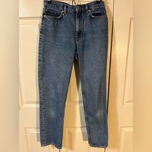 COS Straight Regular Jeans Straight Leg Mid Rise Ankle Length Size 26